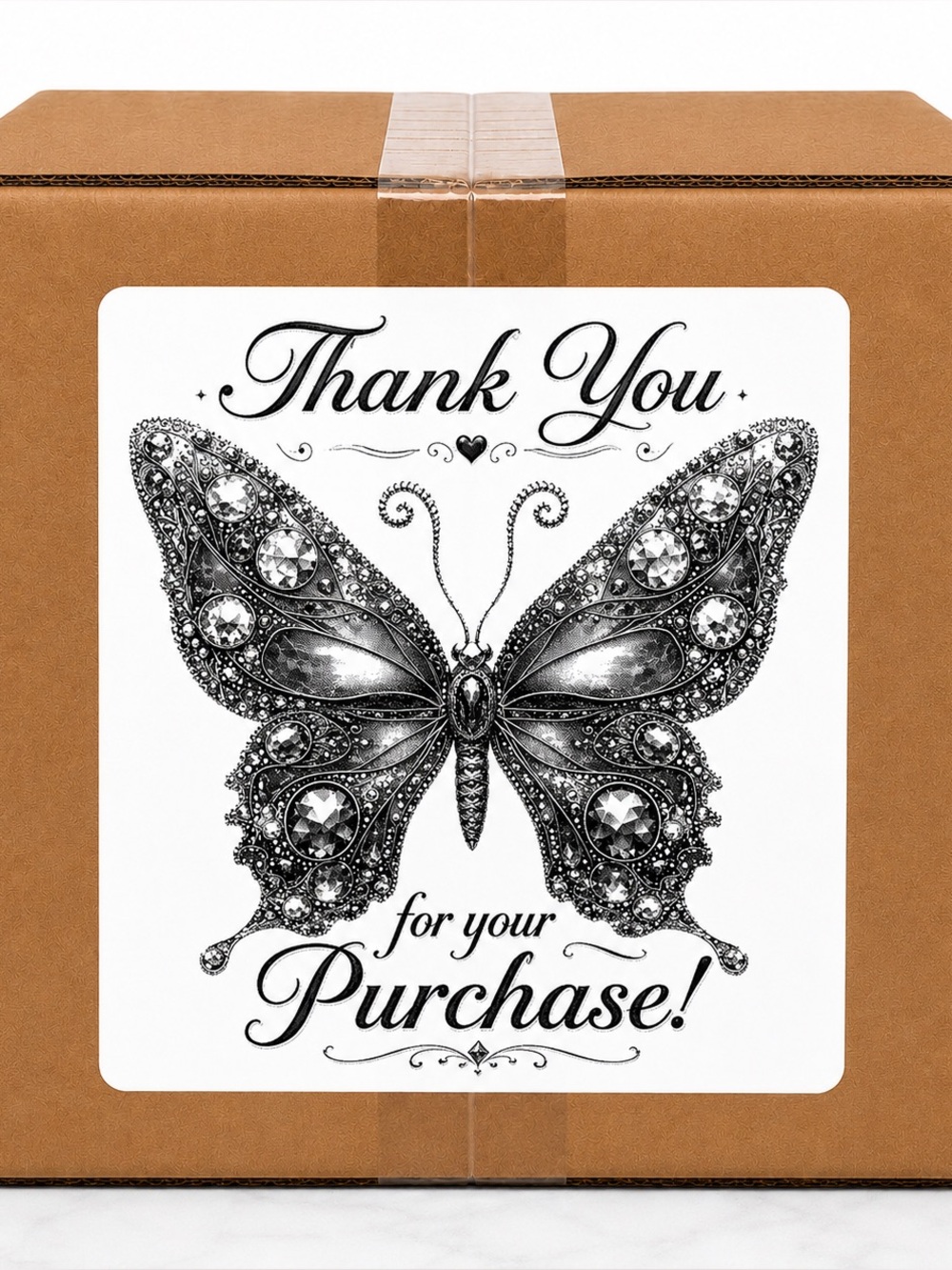 Butterfly Thank You Stickers-100ct - Picture 2 of 2